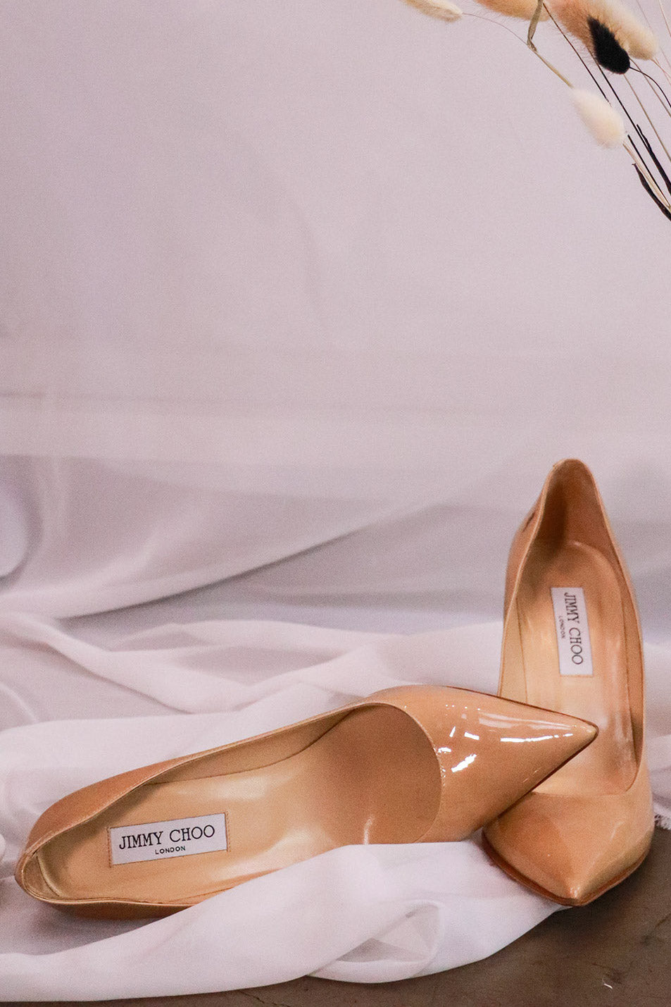 Ivory Satin Pointy Toe Pumps, ROMY 100, CR18