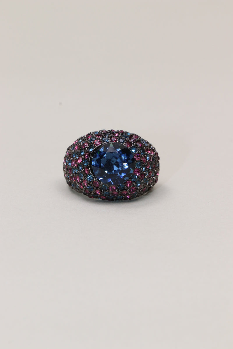 Kenneth Jay Lane - Sapphire Stone Ring - 9.5