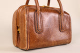 Vintage Lamprom Brown Leather Bag