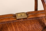 Vintage Lamprom Brown Leather Bag