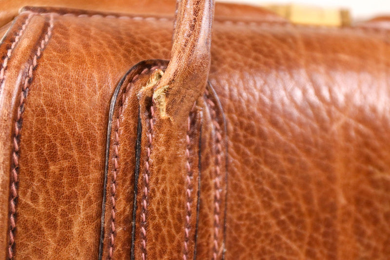 Vintage Lamprom Brown Leather Bag