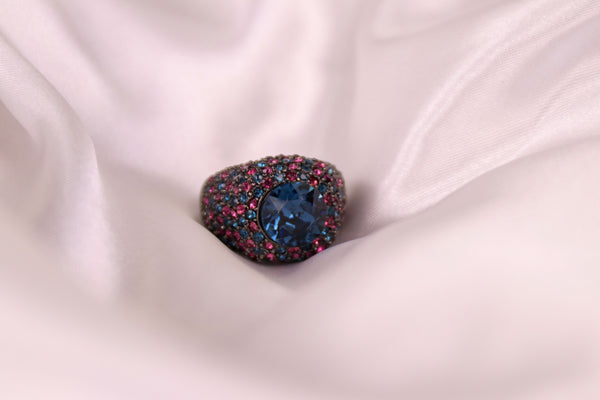 Kenneth Jay Lane - Sapphire Stone Ring - 9.5