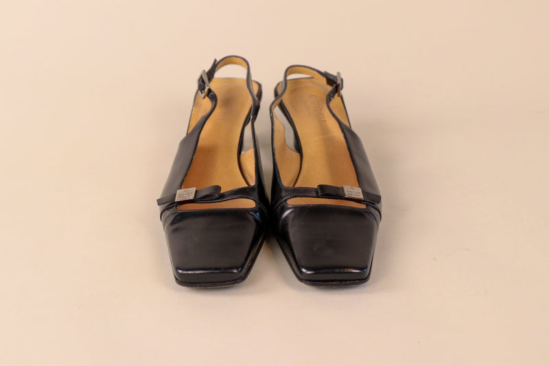 Gucci - Vintage Square Toe Sling Back