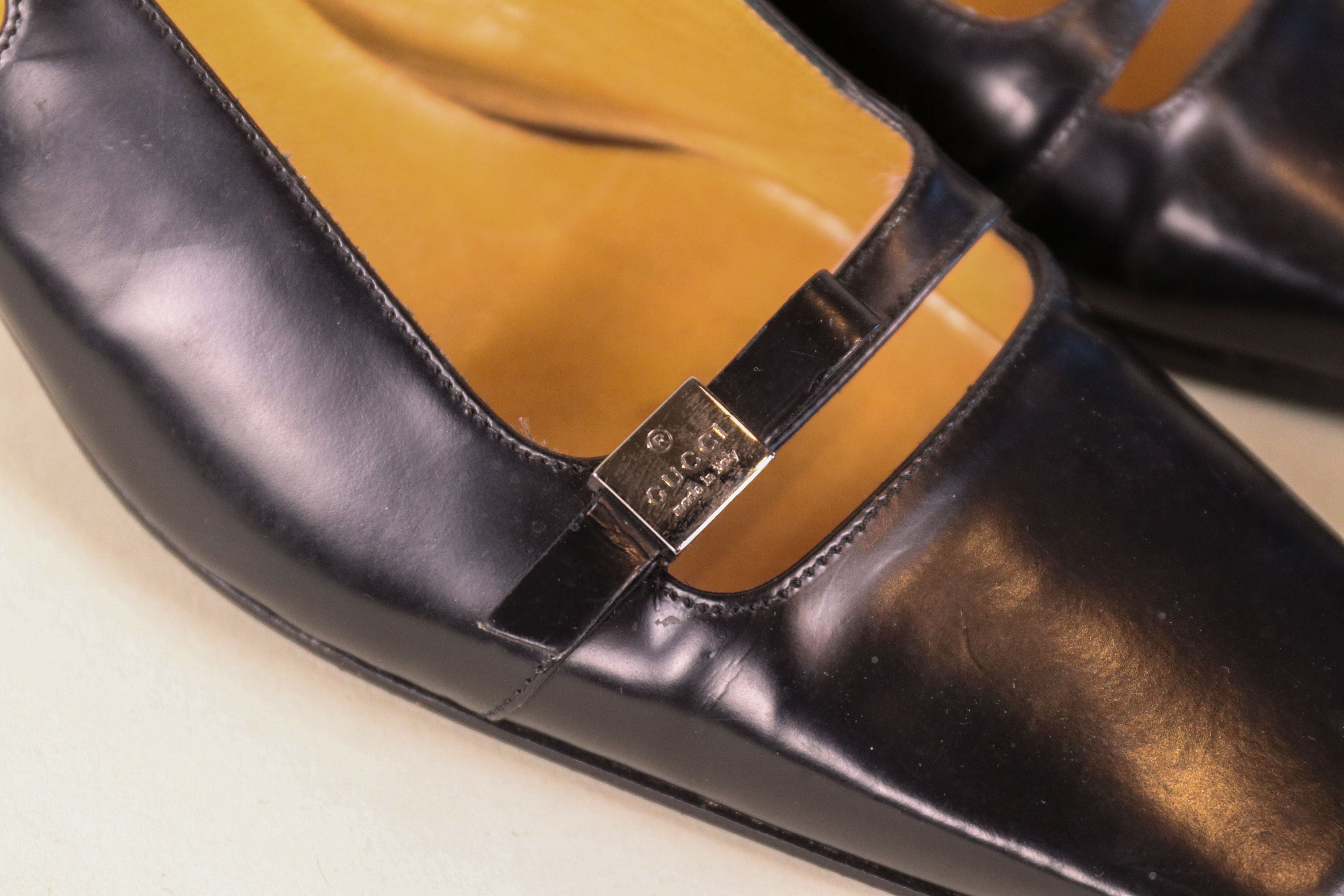 Gucci - Vintage Square Toe Sling Back – MADE by DWC