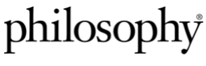 Philosophy logo in black text on a white background