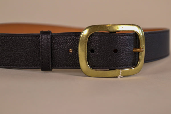 Vaincourt Paris - La Captivante Pebbled Leather Belt - S