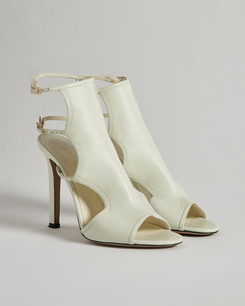 Tamara Mellon - Nappa Leather Cream Bad Girl Sandals - 37.5