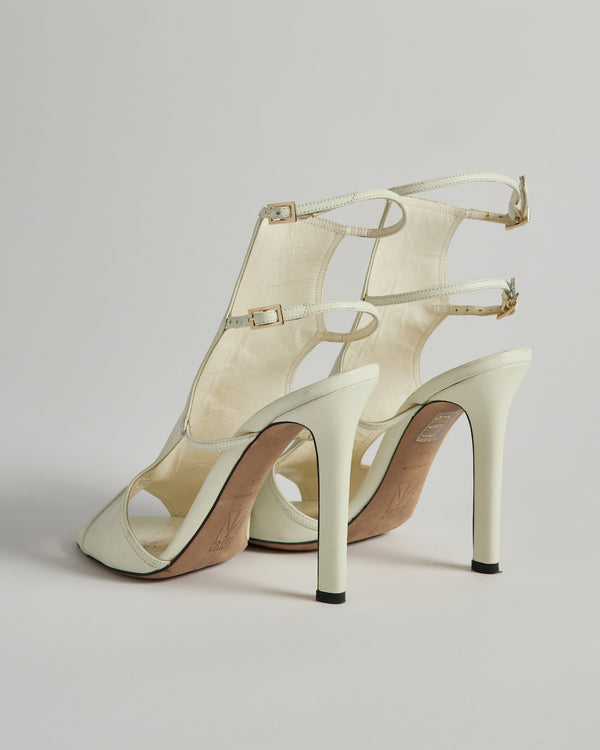 Tamara Mellon - Nappa Leather Cream Bad Girl Sandals - 37.5