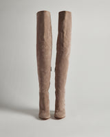 Gianvito Rossi - Blush Suede Over-the-Knee Boots - 36.5