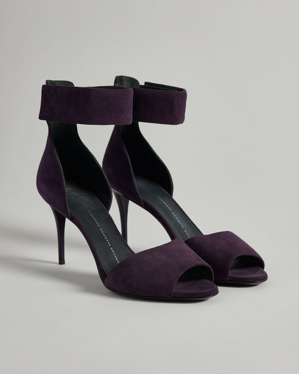 Giuseppe Zanotti Design - Purple Suede Ankle Strap Heels - 40