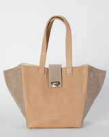Emma 2 in 1 Leather Tote Camel