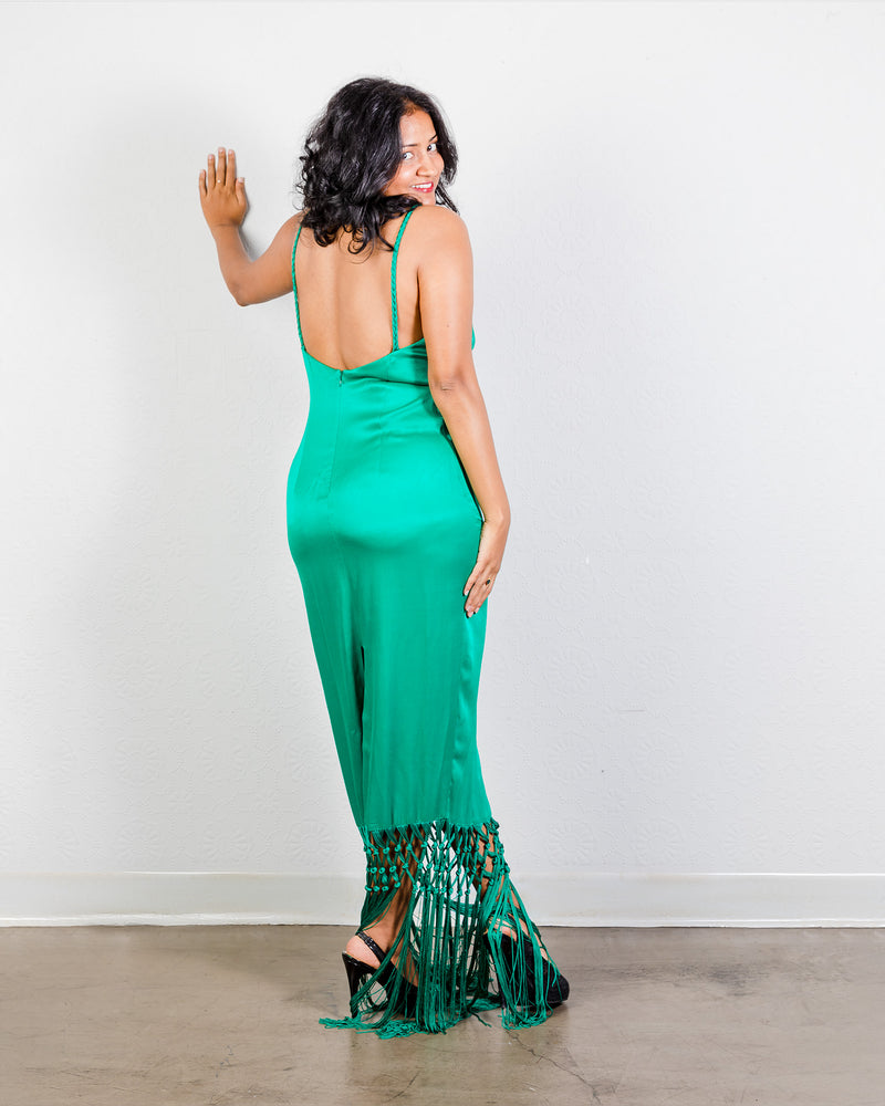 Rachel Zoe Basil Fringe Dress – MADE by DWC - Main Image