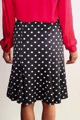 Exclusively Misook - Polka Dot Skirt - S