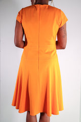 Nanette Lepore - Orange Short Sleeve Dress  - 10