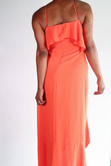 BCBGMAXAZRIA -  Orange Side Slit Dress - 6
