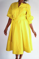 Barbara tFrank - Yellow A Line Dress - 22