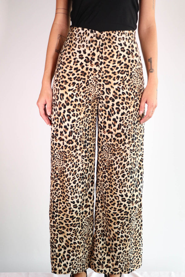 Shades of Blonde - Leopard Print Pants - XS