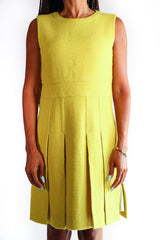 Diane Von Furstenberg - Pleated Yellow Dress - 2