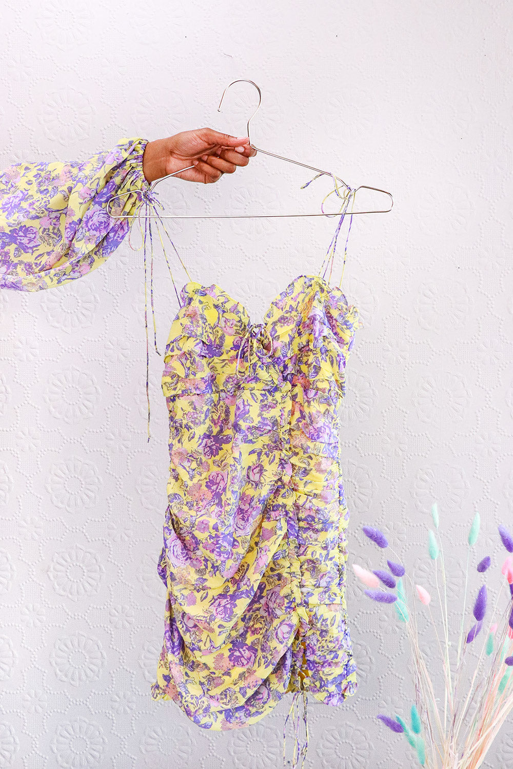 For Love & Lemons - Maui Shirred Mini Dress