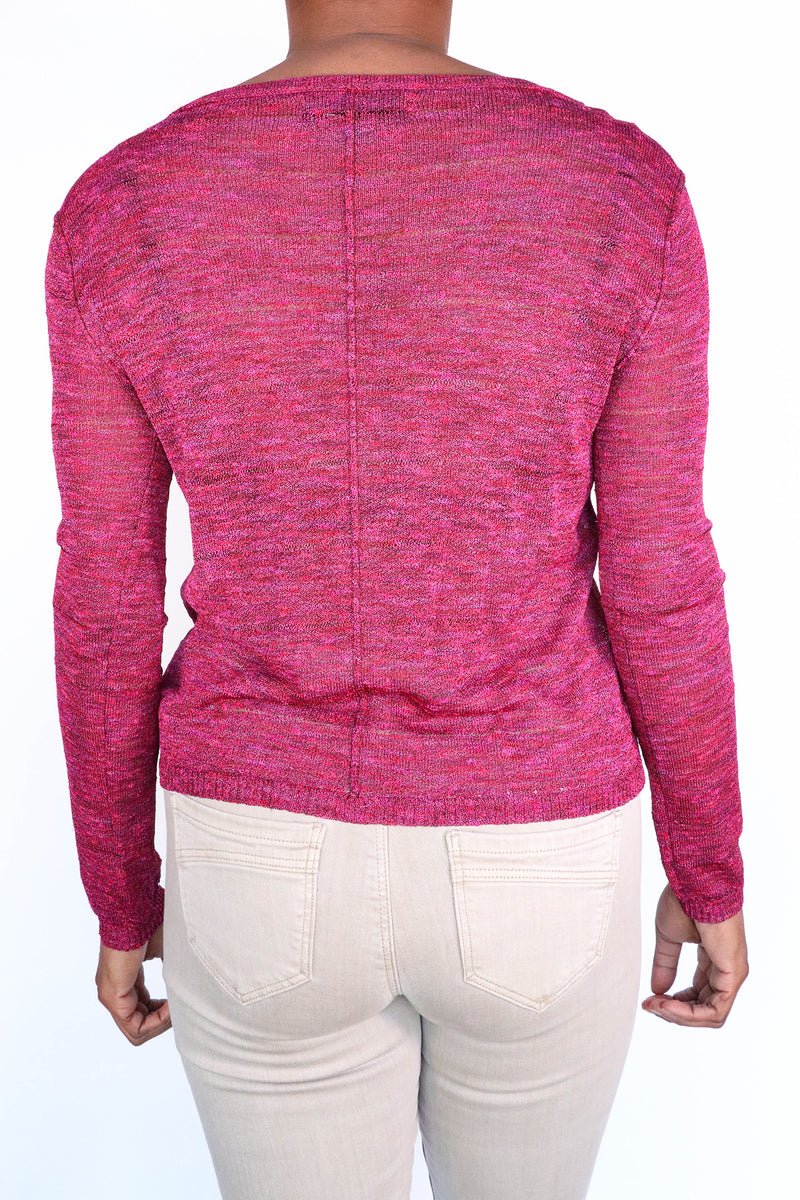 Rag & Bone -Raspberry Sheer Sweater - XS