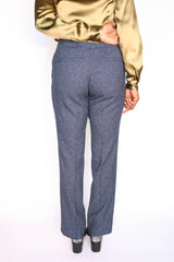 Blue Pleated Trousers - 8