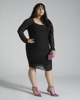 Nasty Gal - Sheer Long Sleeve Dress - 18